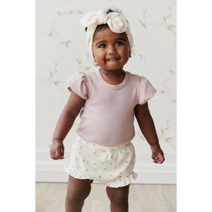 NWT Jamie Kay Outfit Bundle (Bodysuit, Bloomers & Matching Headband) - Size 0-3M